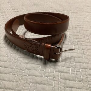 mens genuine leather Handcrafted In Italy Jos. A. Bank Size 38 Belt